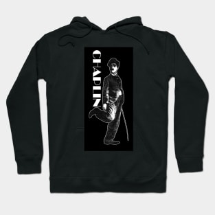 Chaplin on Black Tee Hoodie